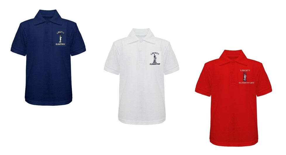 3 PACK LIBERTY ELEMENTARY POLO SHIRT