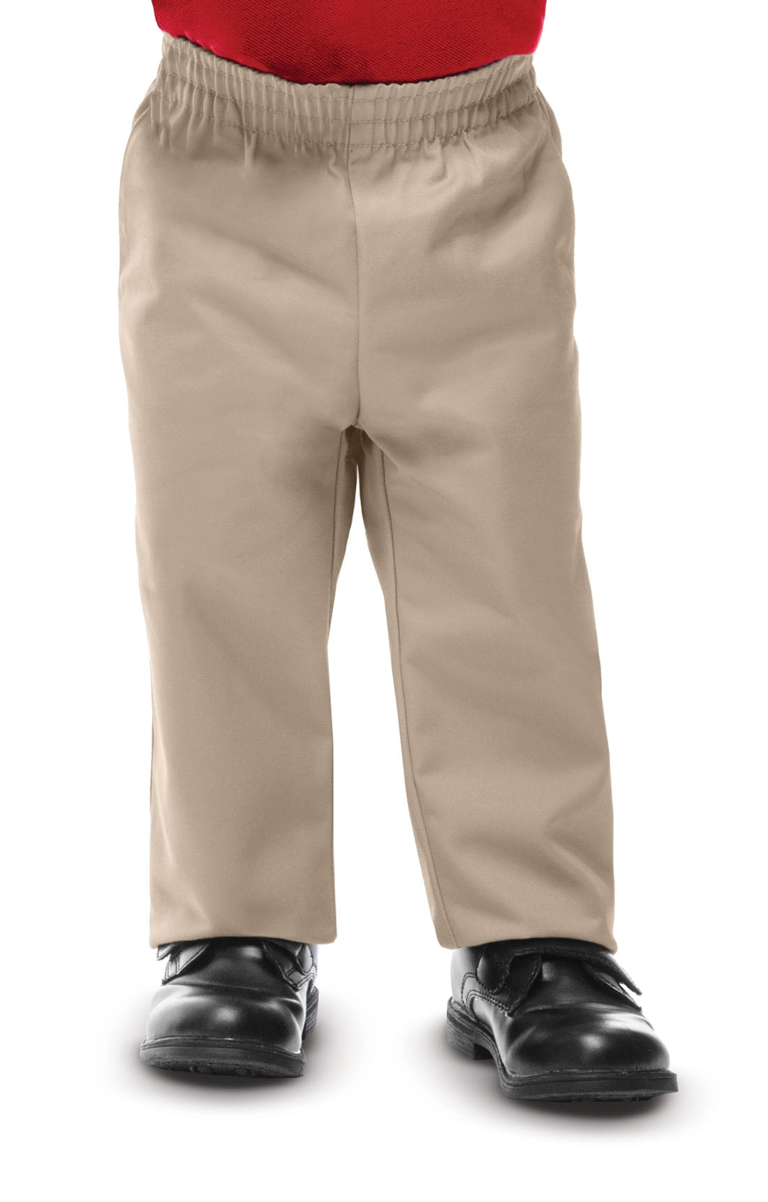 Preschool Unisex Pull On Dbl Knee Pant in Khaki