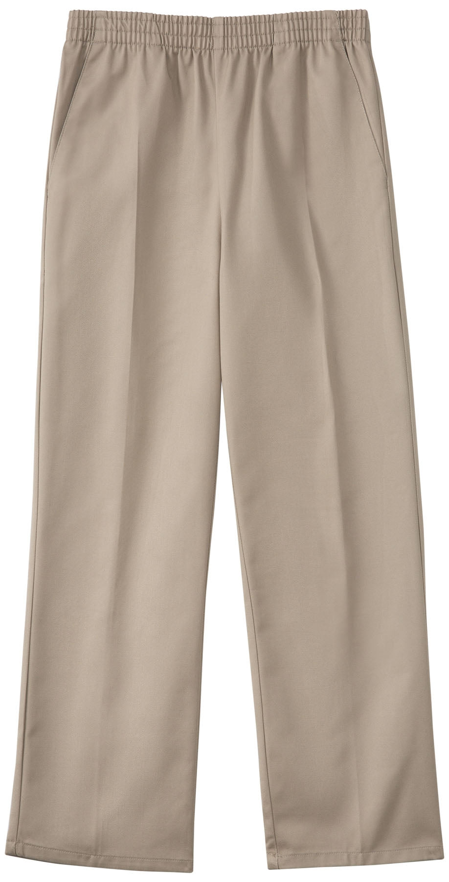 Preschool Unisex Pull On Dbl Knee Pant in Khaki