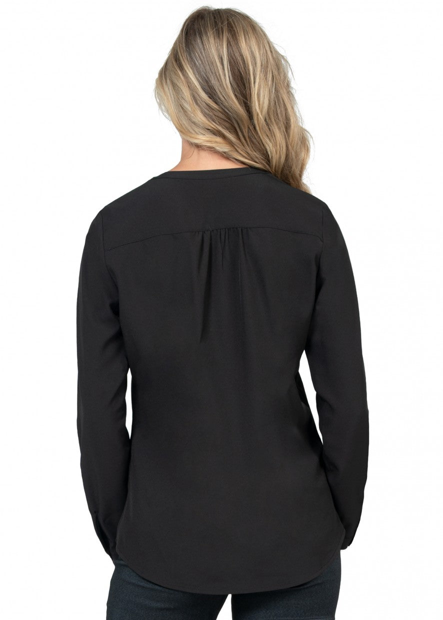 Stretch Blouse with 3/4 Roll