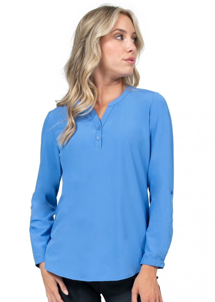 Stretch Blouse with 3/4 Roll