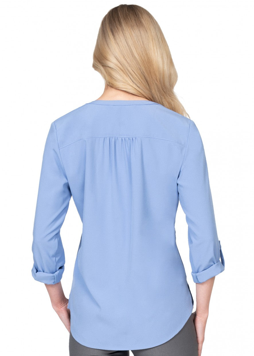 Stretch Blouse with 3/4 Roll