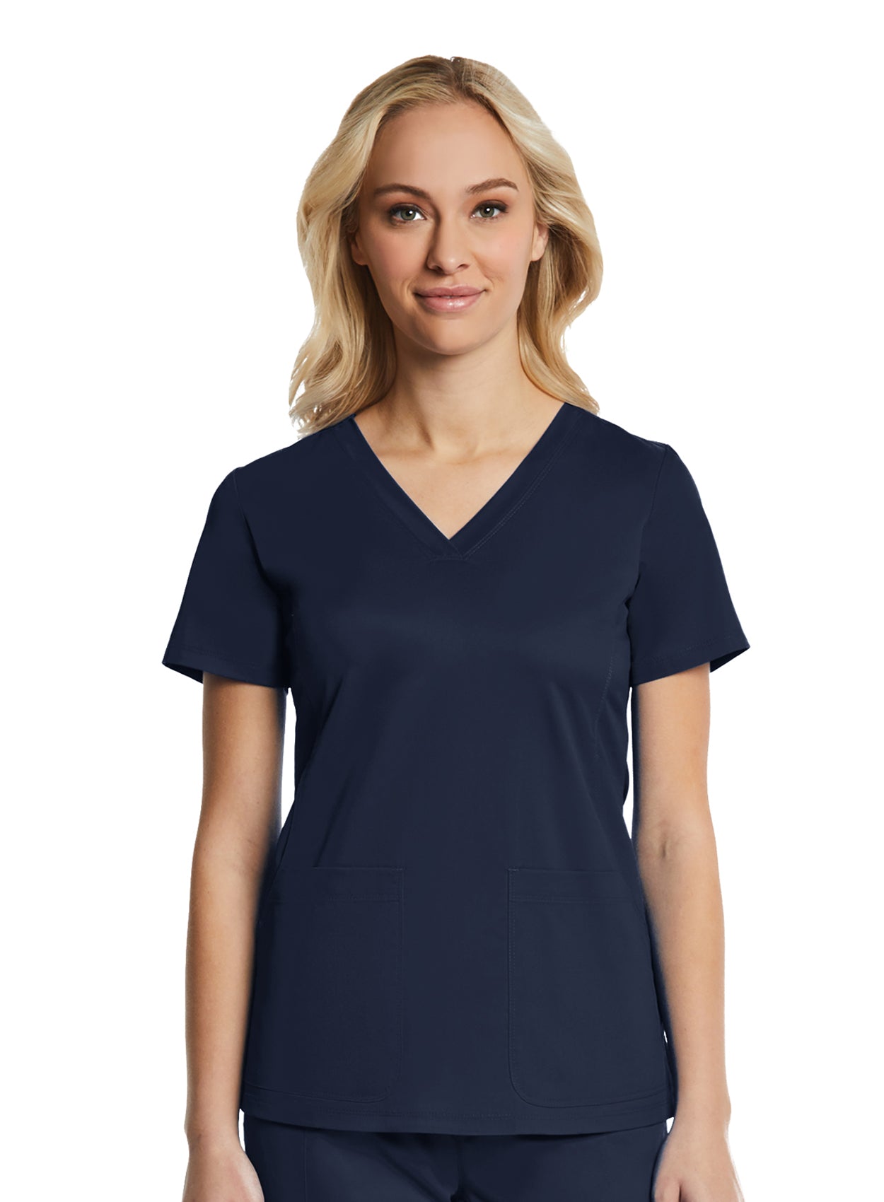 Women's Multi-Pocket V-neck Top 1768