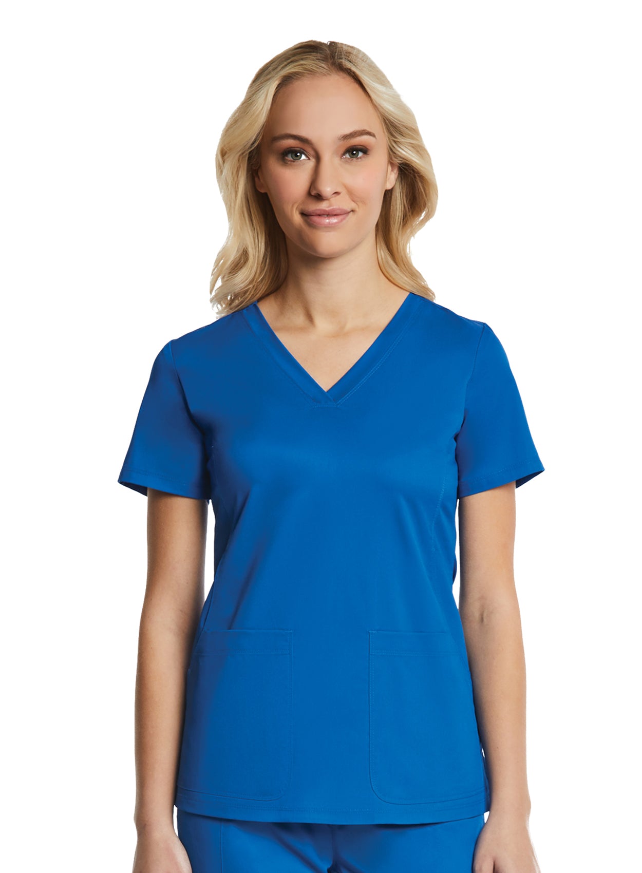 Women's Multi-Pocket V-neck Top 1768