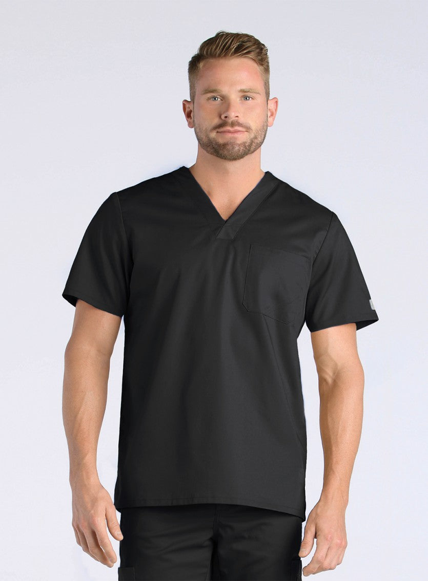 Men's One Chest Pocket V-Neck Top 5208