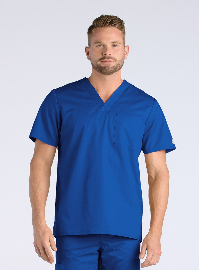 Men's One Chest Pocket V-Neck Top 5208