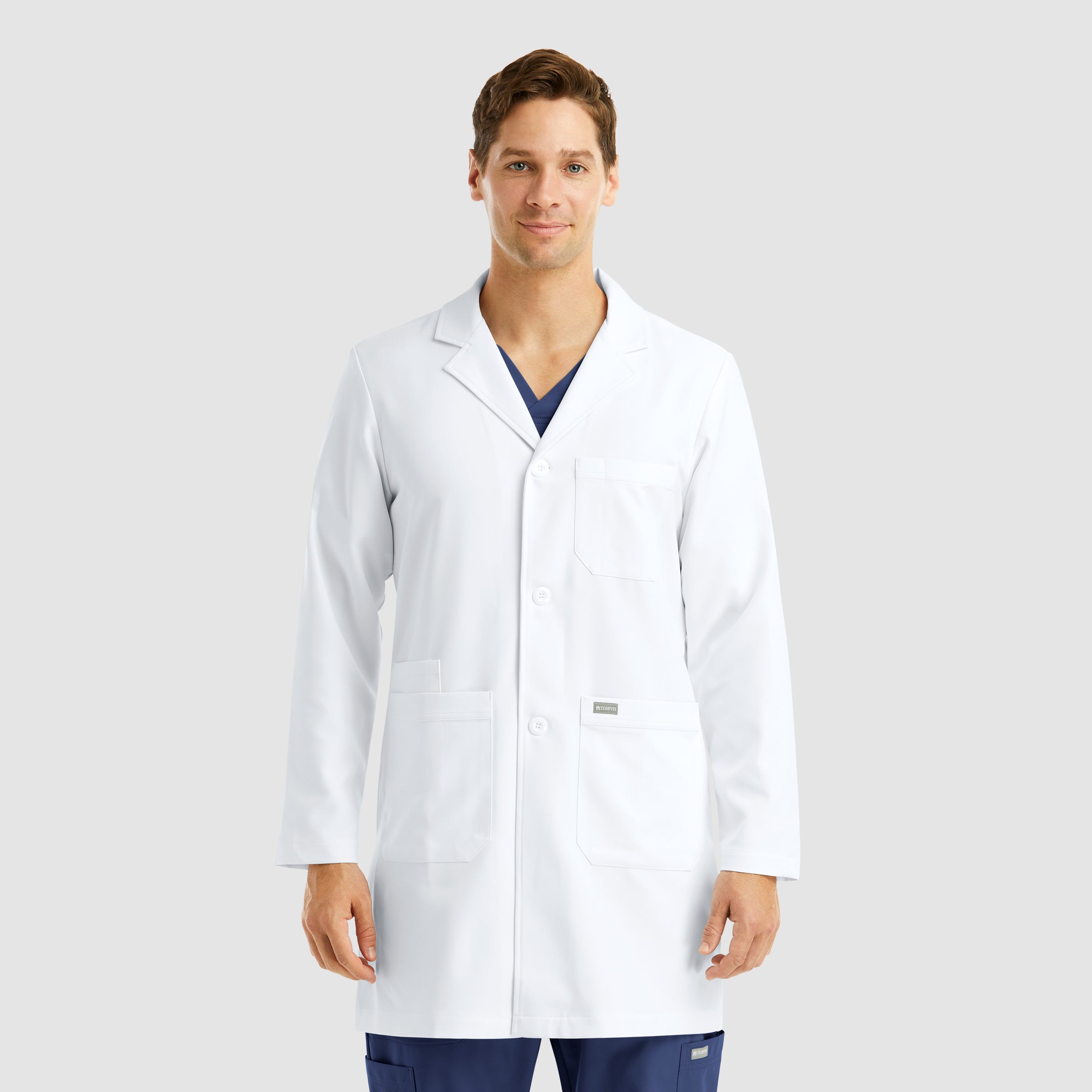 Men's Mid Length Lab Coat 5872