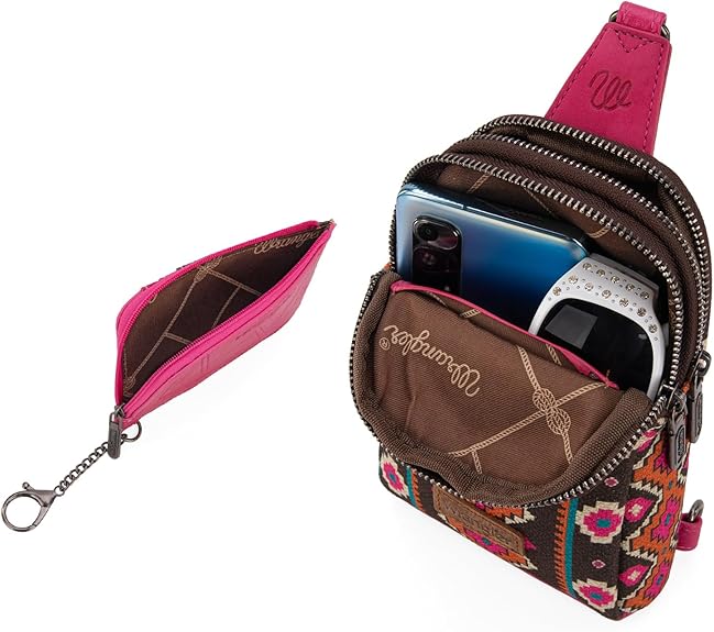 SY576 Wrangler Aztec Crossbody Sling Bags for Women