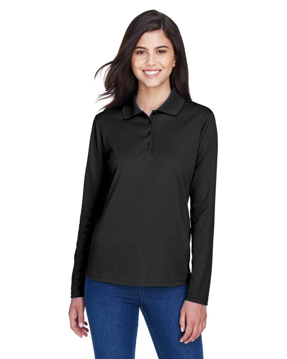 CORE365 Ladies' Pinnacle Performance Long-Sleeve Piqué Polo 78192