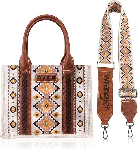 SY575 Montana West Wrangler Tote Bag for Women Western Shoulder Purses Boho Aztec Satchel Handbags