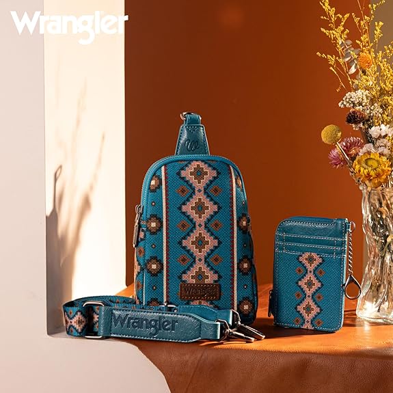 SY576 Wrangler Aztec Crossbody Sling Bags for Women