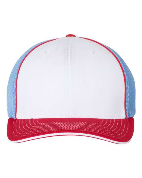 #color_white/ columbia blue/ red tri