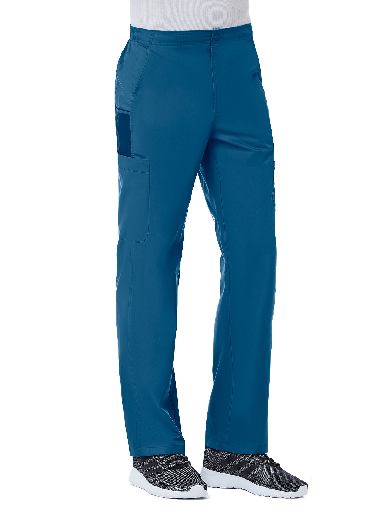 Men Half Elastic Fly Front 8-Pocket Cargo Pant 8308