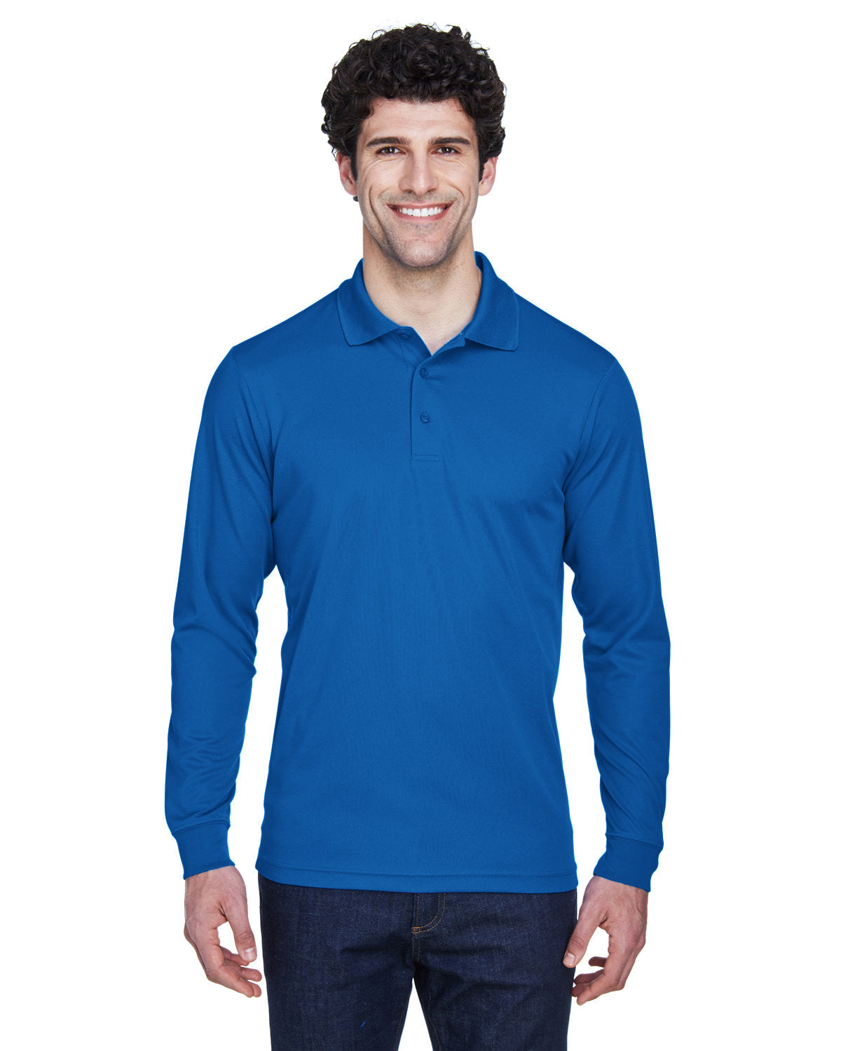 CORE365 Men's Pinnacle Performance Long-Sleeve Piqué Polo 88192 Plus Size