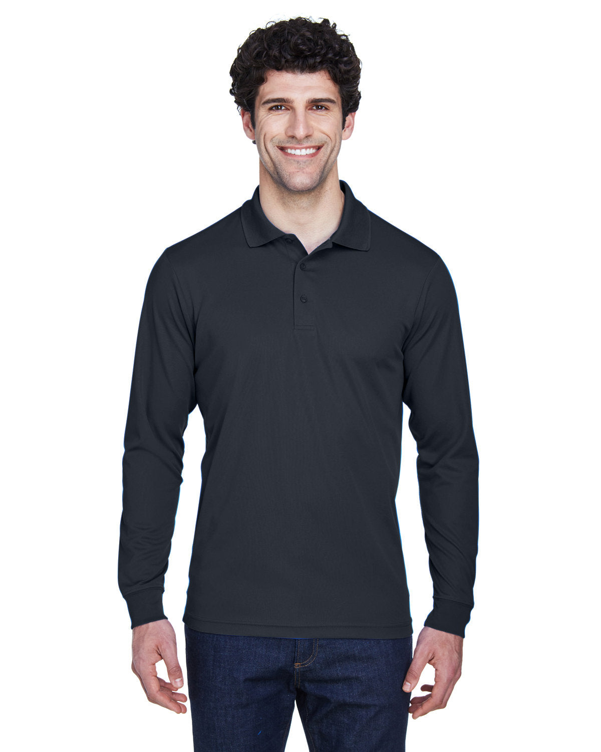 CORE365 Men's Pinnacle Performance Long-Sleeve Piqué Polo 88192 Plus Size