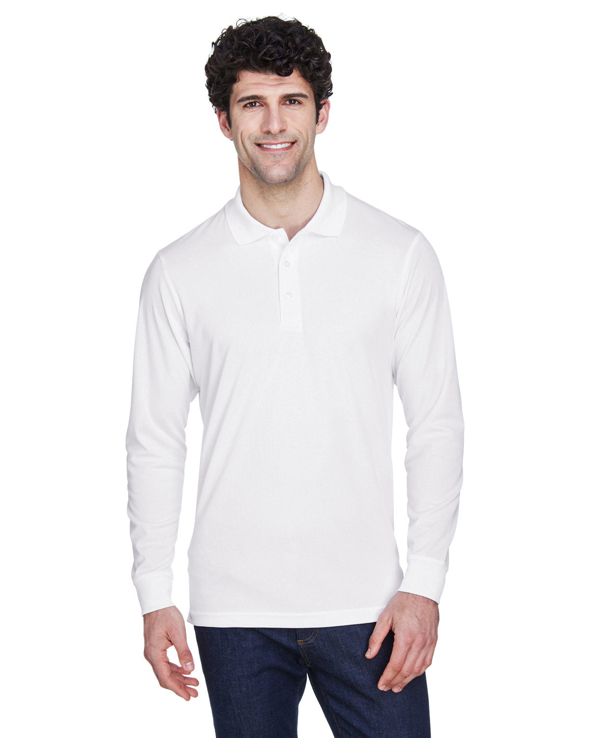 CORE365 Men's Pinnacle Performance Long-Sleeve Piqué Polo 88192 Plus Size