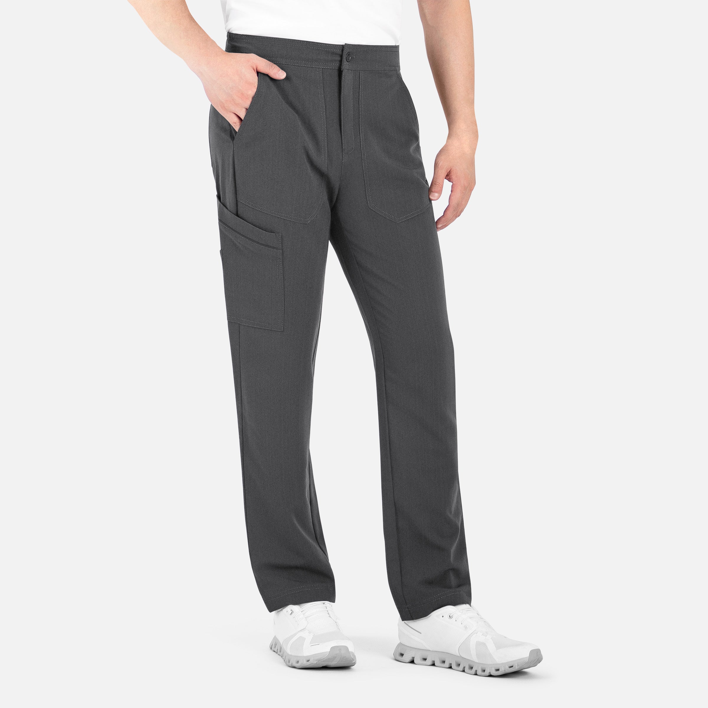 Men's Half Elastic Waistband Cargo Pant 8901