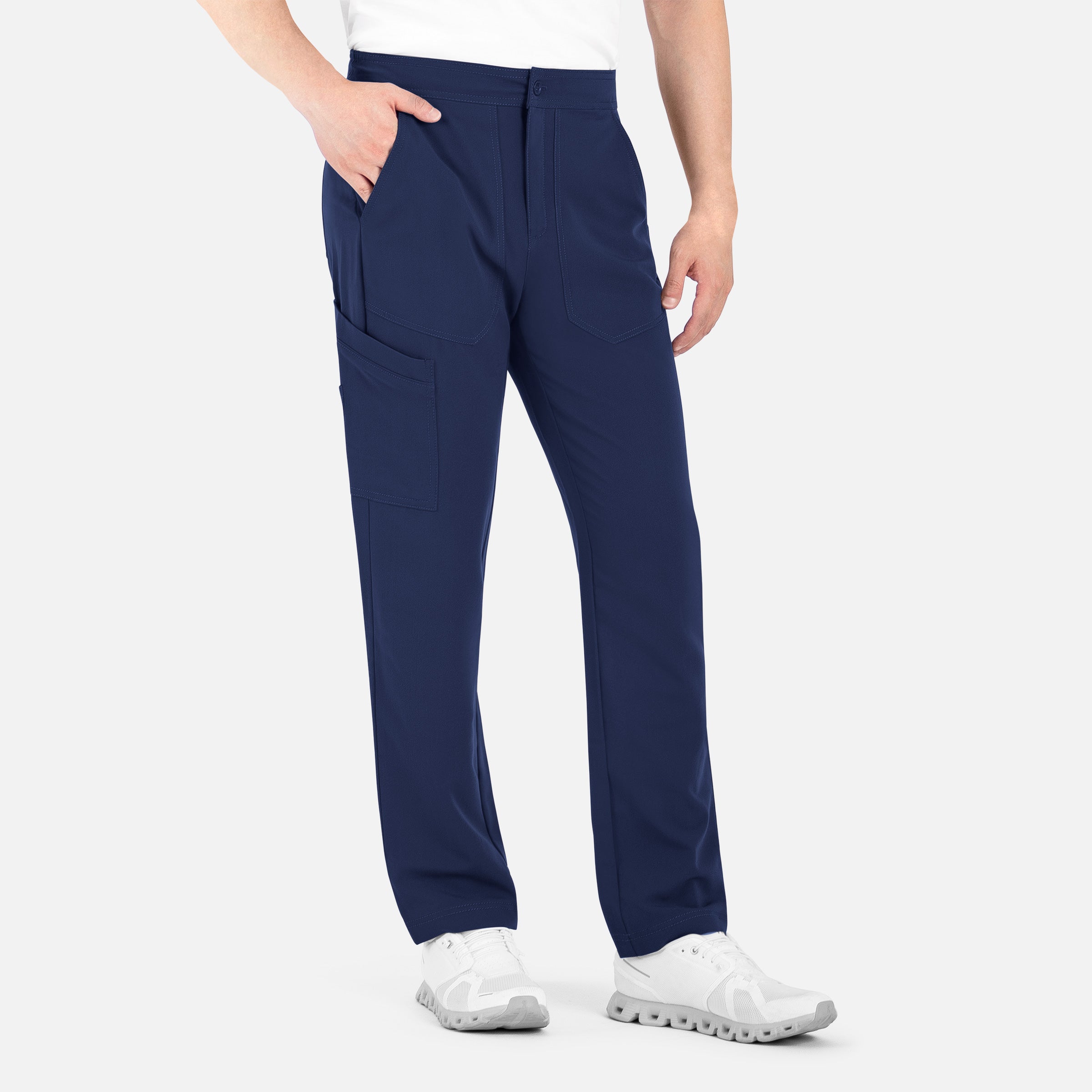 Pantalón cargo con cintura elástica hasta la mitad para hombre