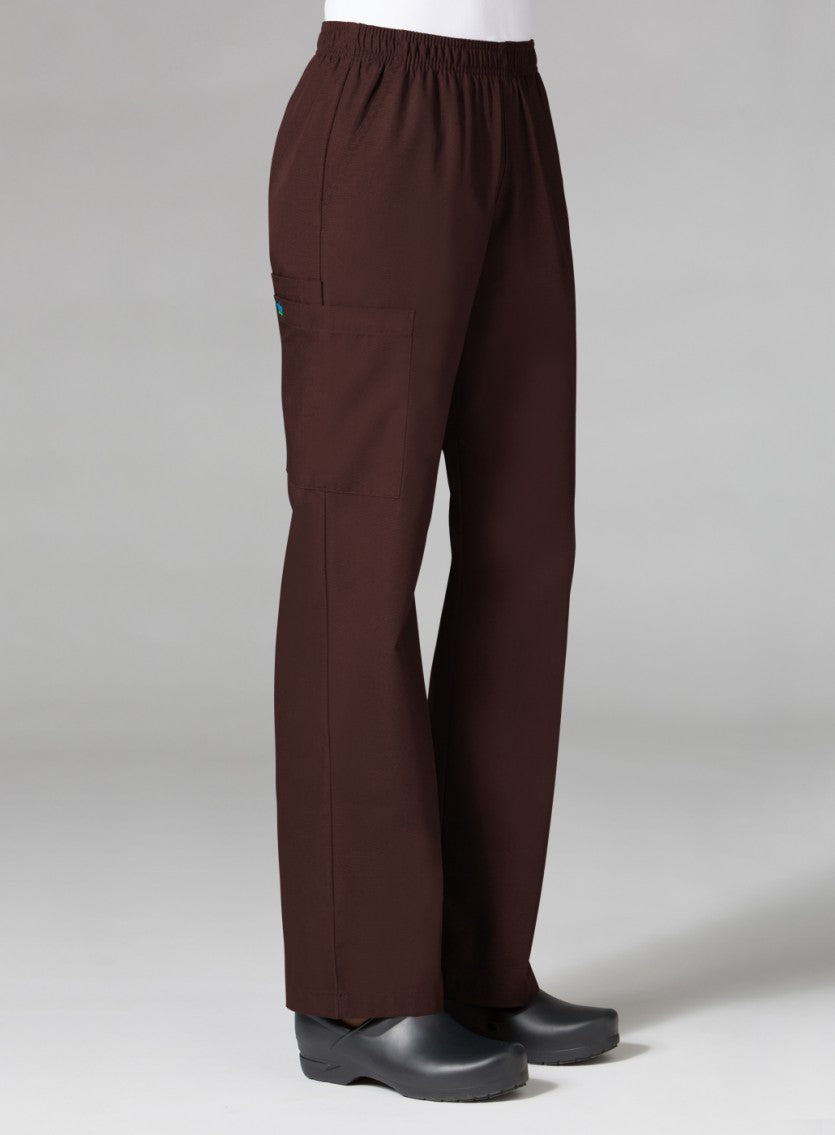 Women's Full Elastic Waistband Cargo Pant 9016