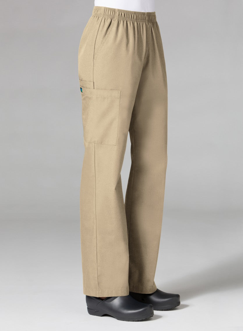 Women's Full Elastic Waistband Cargo Pant 9016