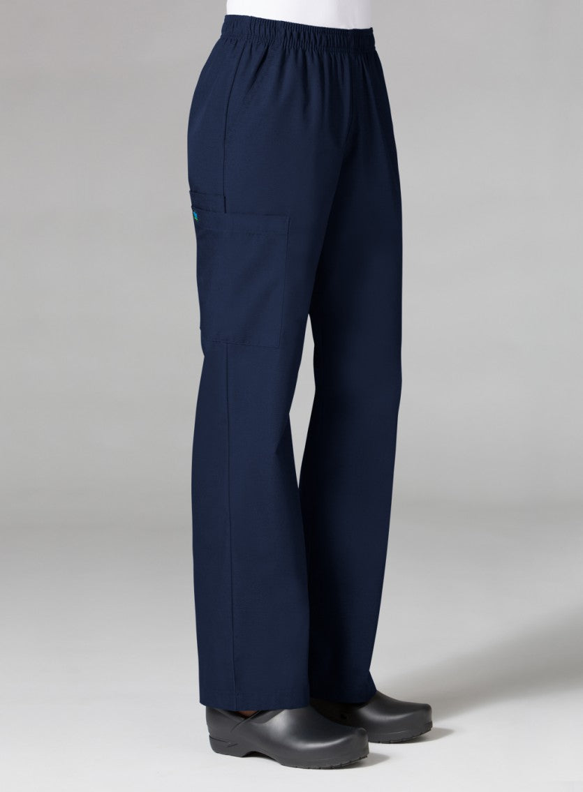 Women's Full Elastic Waistband Cargo Pant 9016