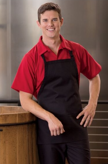 ADJUSTABLE THREE-POCKET BIB APRON