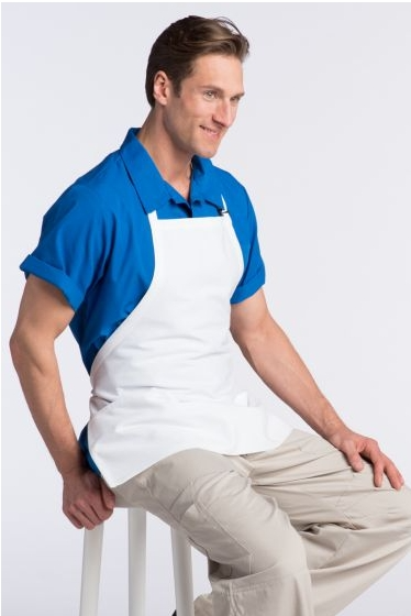 ADJUSTABLE THREE-POCKET BIB APRON