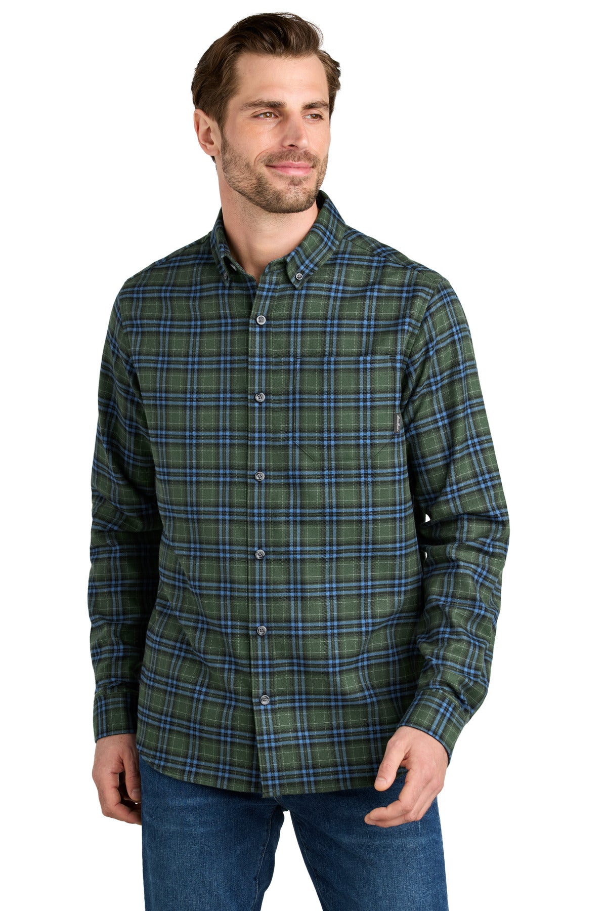 #color_soft olive plaid