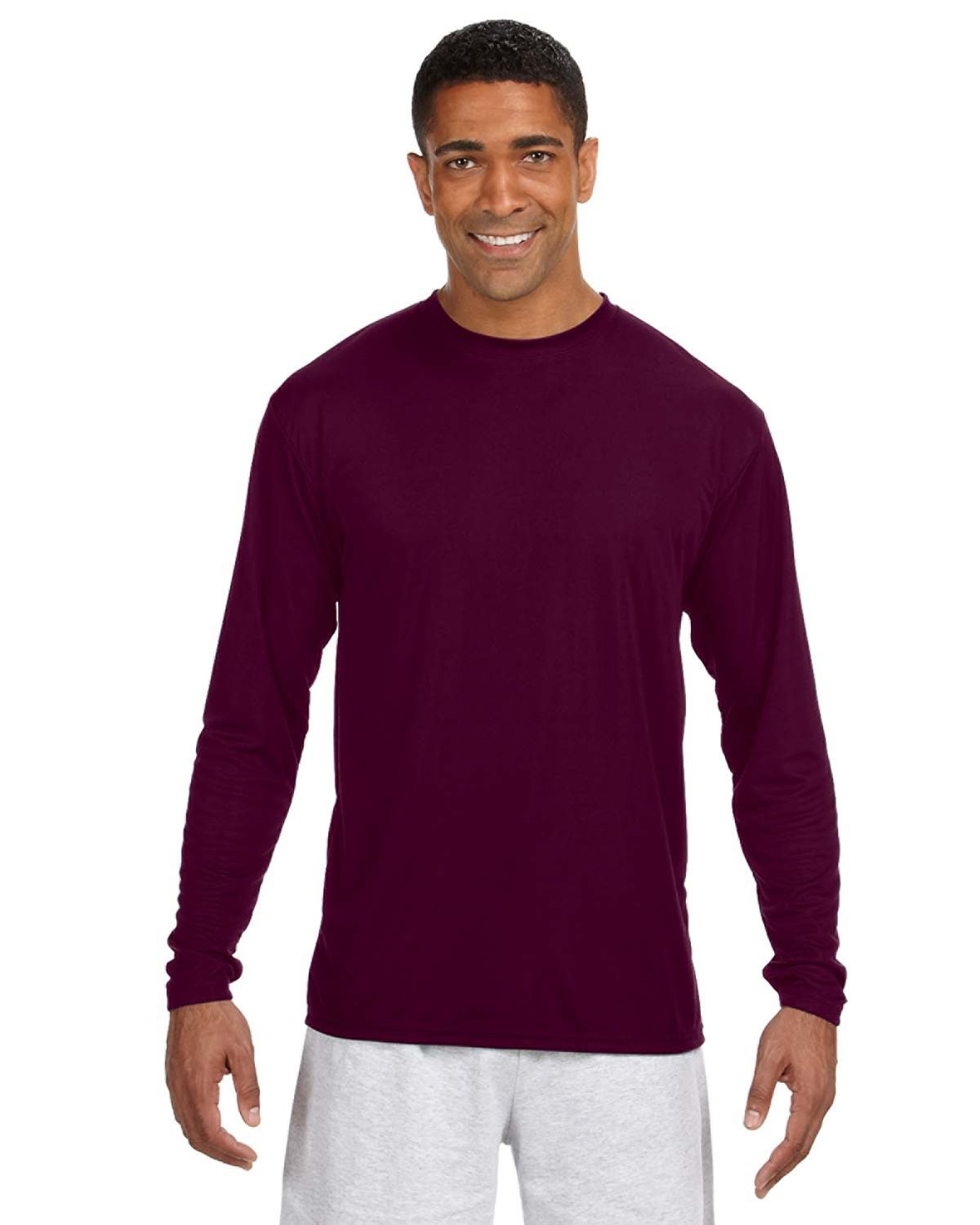 A4 Men's Cooling Performance Long Sleeve T-Shirt N3165