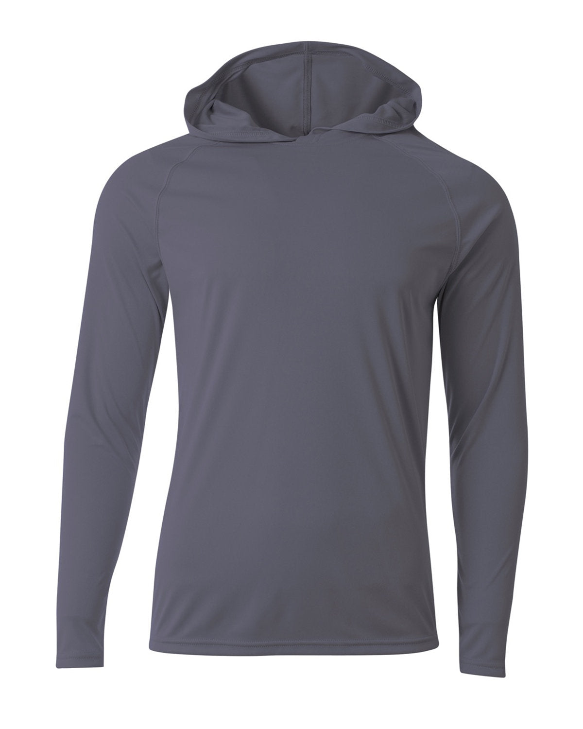 A4 Men's Cooling Performance Long-Sleeve Hooded T-shirt N3409