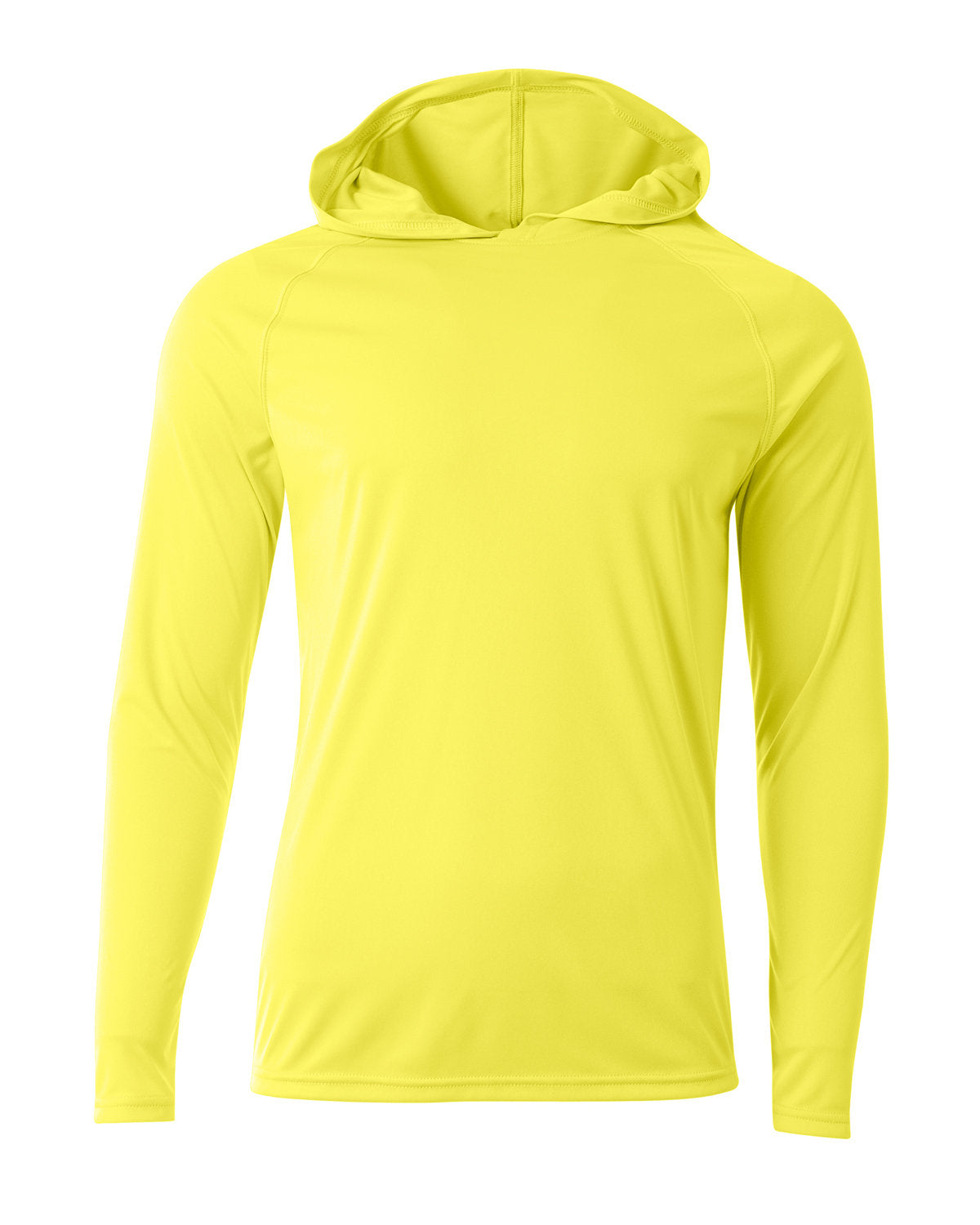 A4 Men's Cooling Performance Long-Sleeve Hooded T-shirt n3409 Plus Size