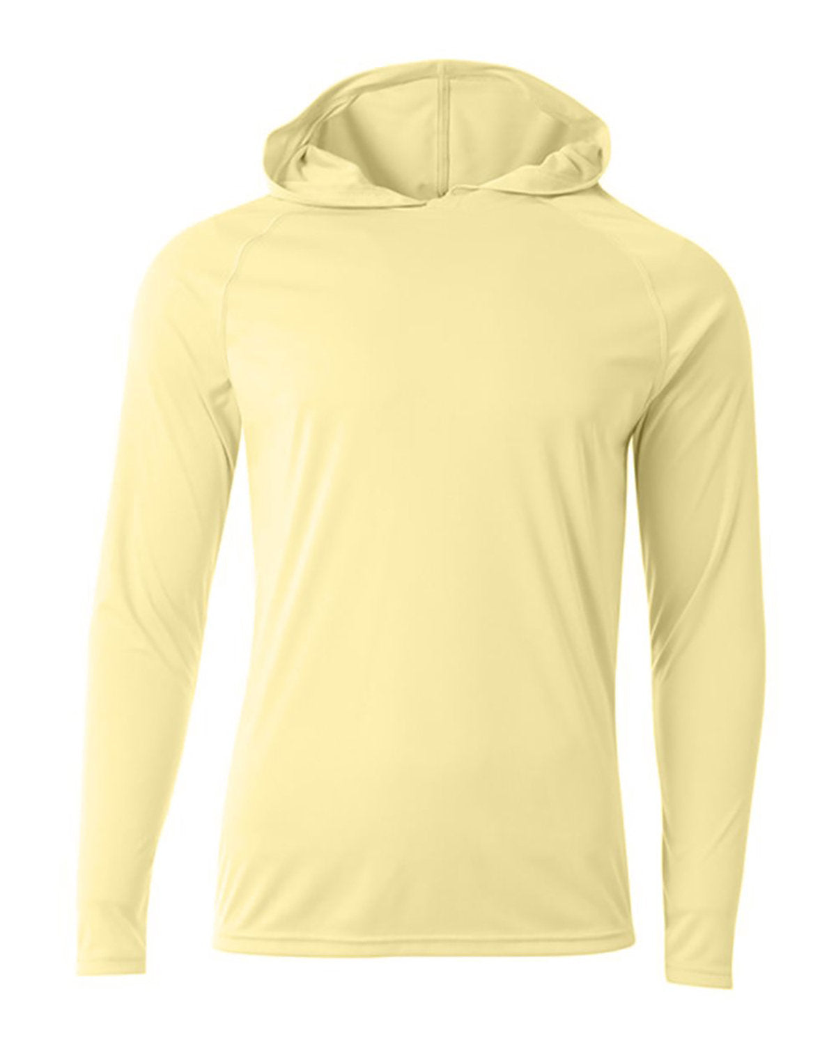 A4 Men's Cooling Performance Long-Sleeve Hooded T-shirt n3409 Plus Size