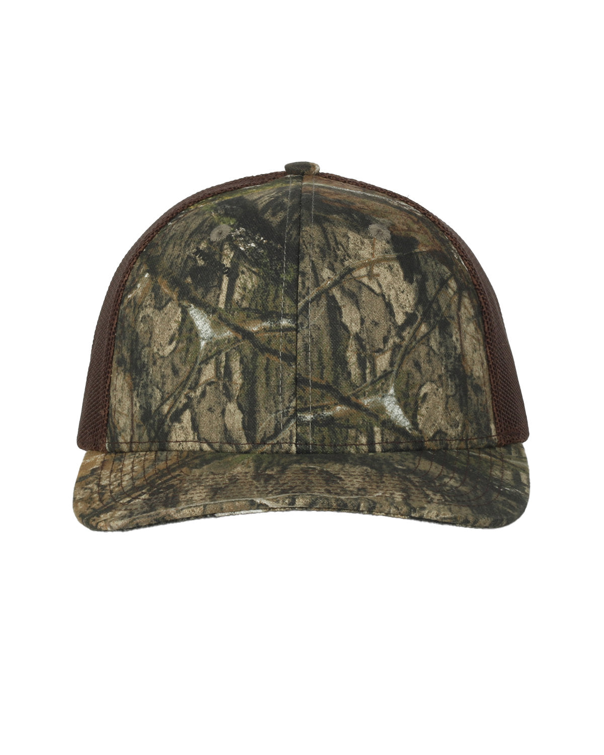 Outdoor Cap Structured Camo Trucker With Solid MeshBack Hat OC771C