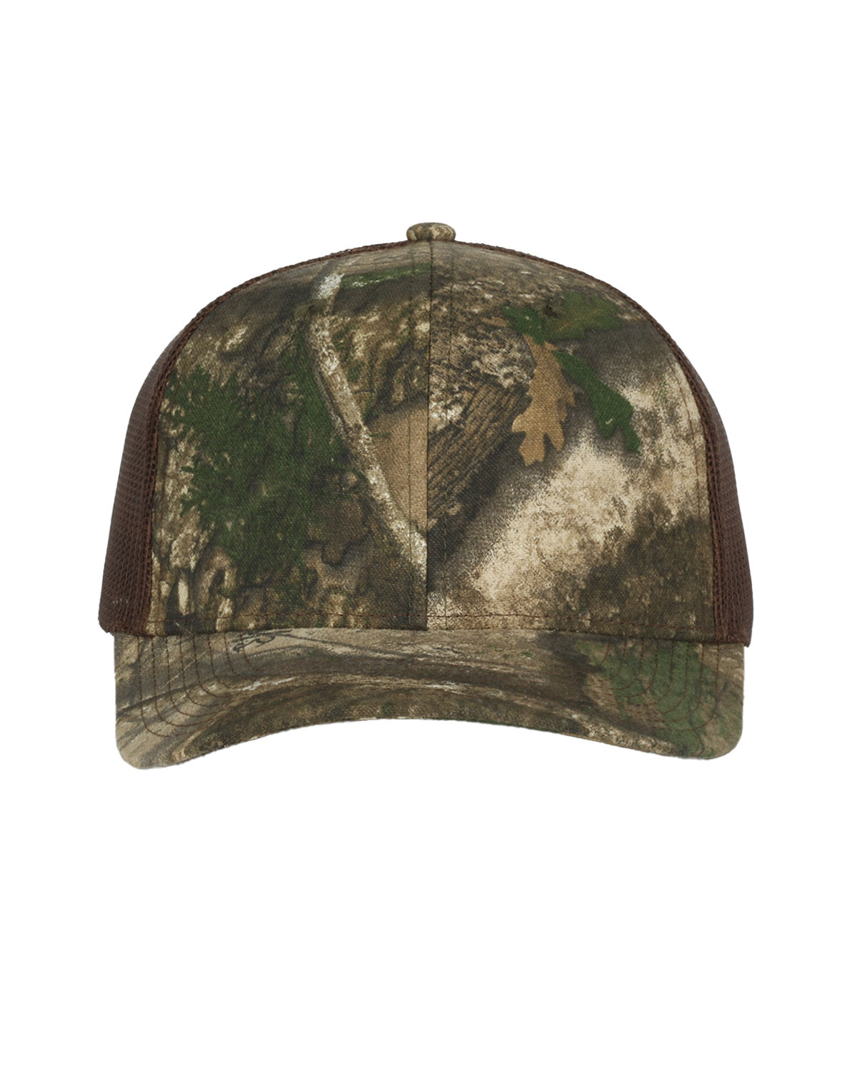 Outdoor Cap Structured Camo Trucker With Solid MeshBack Hat OC771C